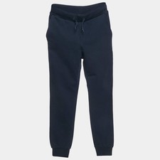 Fendi Kids Navy Blue Cotton Knit Logo Detail Jogger Pants 12 Yrs