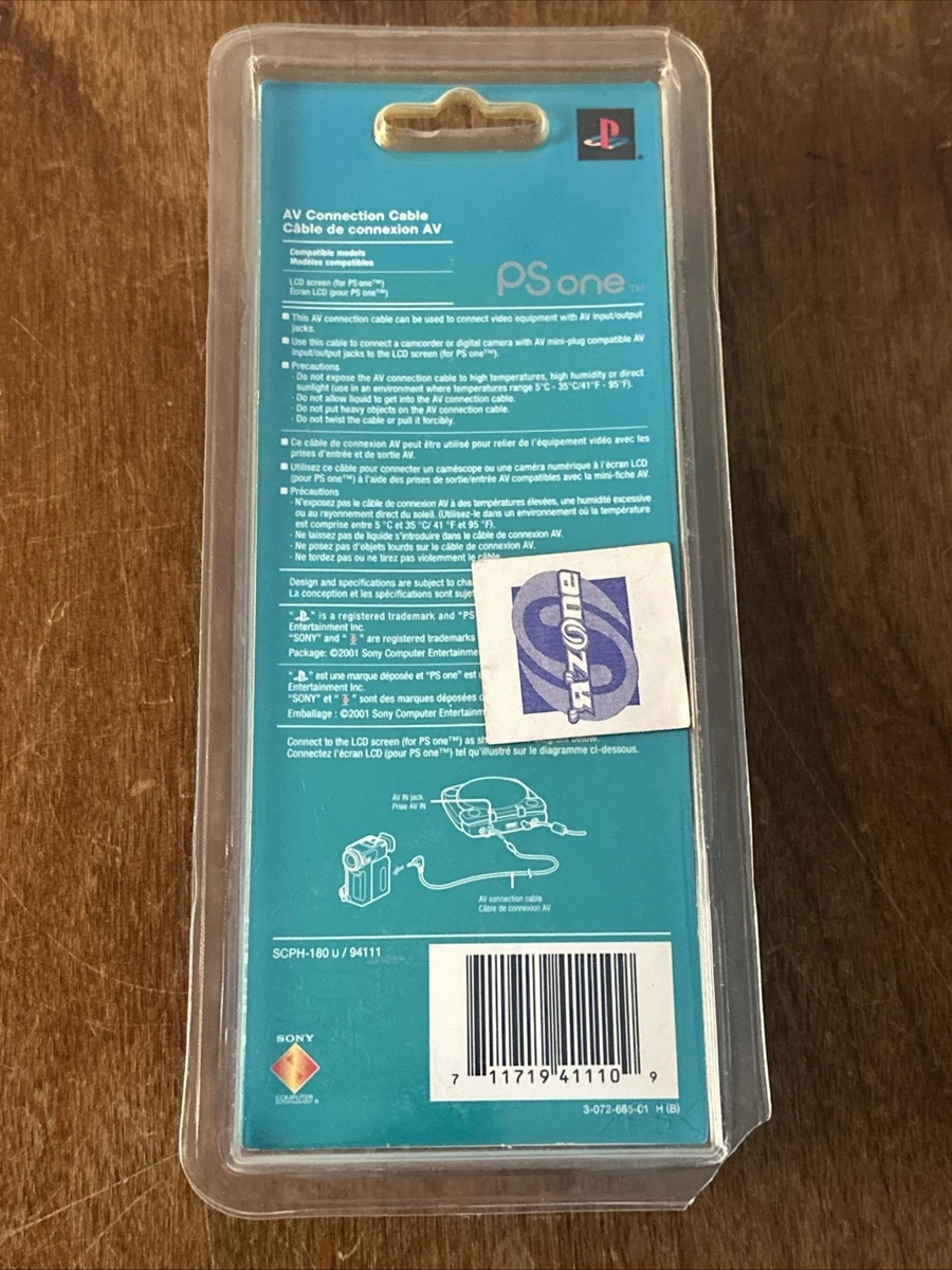 Cable de conexión AV Sony PS One SCPH-180 U PlayStation PS1 genuino OEM