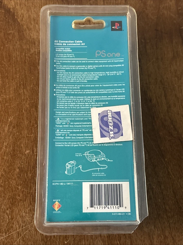 Sony PS One AV Connection Cable SCPH-180 U PlayStation PS1 Genuine OEM - Image 2 of 2