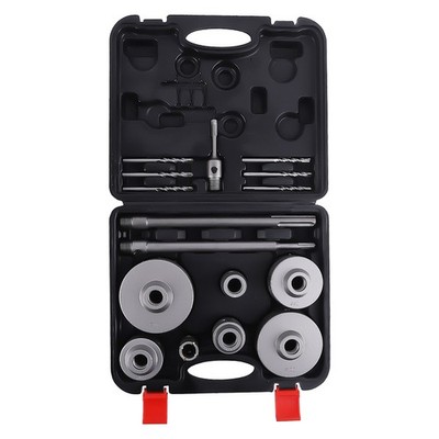 Carbide Tip Hole Saw Kit 16Pcs for Concrete Cement Brick 30mm to 110mm SDS Plus