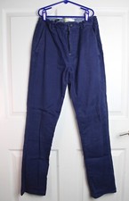 Mini Boden Chino Stretch Pants College Navy Blue Adjustable Waist 30" Inseam 14