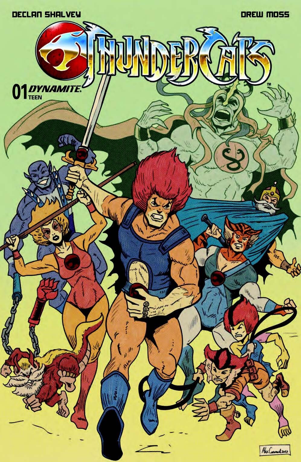 THUNDERCATS #1 ALEX CORMACK HOMAGE TRADE VARIANT-A DYNAMITE 2024 LIMITED 600