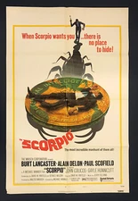 SCORPIO (1973) Original Folded Movie Poster