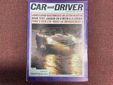 VINTAGE Car and Driver Magazine February 1965 Aston Martin Jaguar XKE Ford LTD