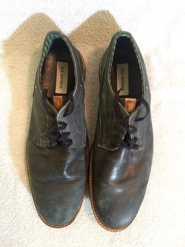 Ben Sherman Mens Mickey Oxford Gray Leather Derby Shoes, Size: 12 #MT3-16 - Picture 4 of 8