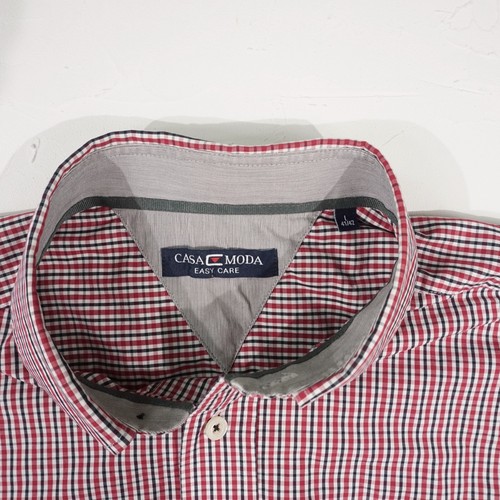 CASAMODA Herren Hemd Gr. L 41/42 mehrfarbig kariert Businesshemd Langarm Button - Bild 7 von 20