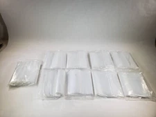 Lot Of 9 Packs Clear Plastic Rectangular Zip Seal Bags 10" X 14" 900 BAGS TOTAL