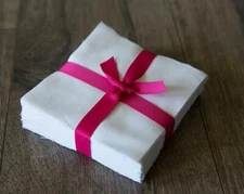 100 pieces  Pure White  pre cut charm pack 5" squares 100% cotton fabric quilt