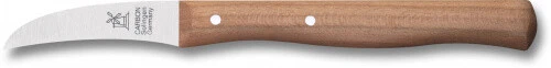 Windmühle Schälmesser "Vogelschnabel" Griff Kirschholz 6,0 cm Carbon - Bild 1 von 1