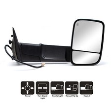 Tow Mirror Fits 11-18 Dodge Ram 1500 2500 3500 Power Heated Signal Right Side