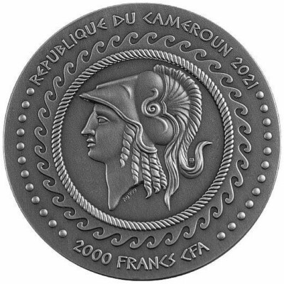 2021 2 Oz Silver 2000 Francs The Great Gordian Knot ALEXANDER PCGS