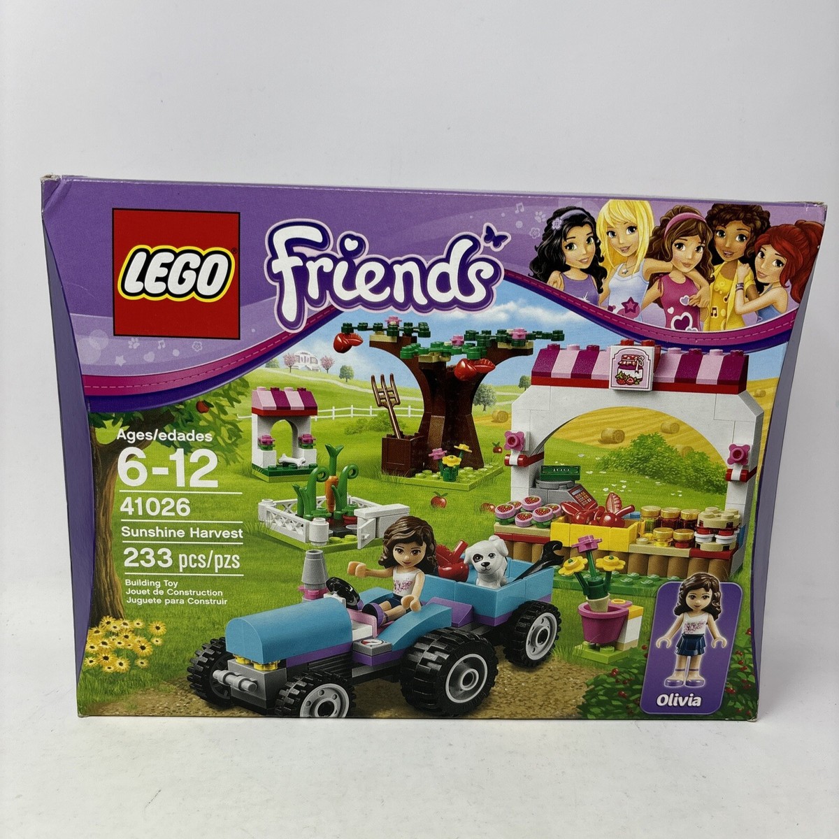 Lego Friends Sunshine Harvest 41026 New Olivia And Dog