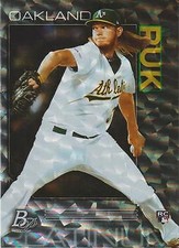 A.J. Puk 2020 Bowman Platinum #45 Icy Oakland Athletics