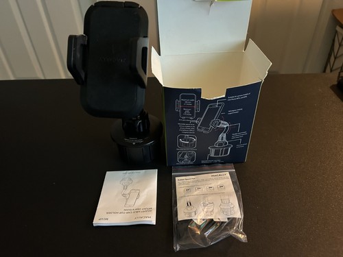 Macally Adjustable Automobile Cup Holder Mount for Smartphones - Black - Picture 3 of 6