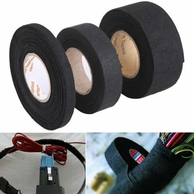 Adhesive 19mmx15M Cloth Fabric Tape Cable Wiring Harness For Car Auto Amazing UK