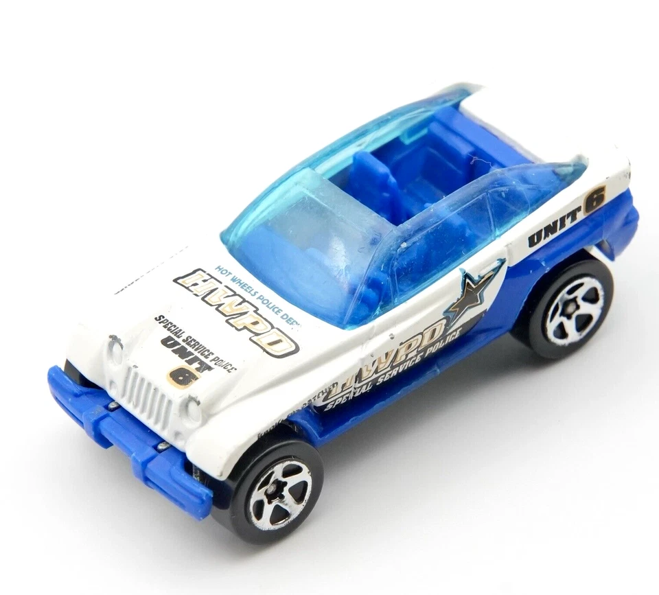 Jeepster Hot Wheels 2001 Police Cruisers 5-Pack HWPD Special Service Police Car - Image 2 of 4