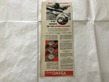 PUBBLICITà ADVERTISING OROLOGIO OMEGA ANNI 30 CM.31X13.