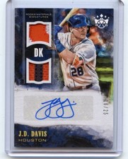 2018 DIAMOND KINGS #RMS-JD J.D. DAVIS AUTOGRAPH PATCH RC #16/25, HOUSTON ASTROS