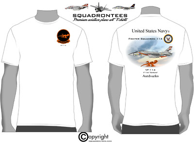 VF-114 Aardvarks F-14 Tomcat Squadron T-Shirt - USN Licensed Product