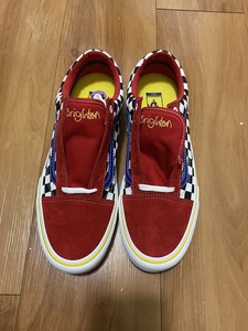 vans old skool red check