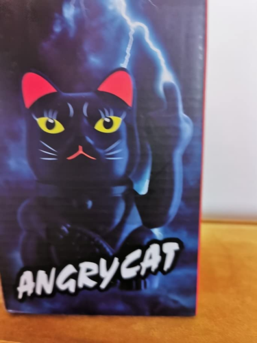 ANGRY CAT - Winkekatze Lucky CAT - Lustige Winkende Katze - Japanische Winkkatze - Bild 12 von 12