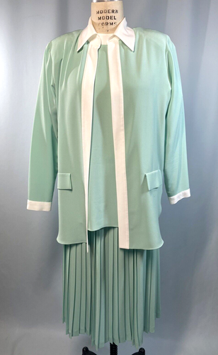 Vintage Suit Skirt Set SIZE LARGE 10 12 CLASSIC 80S 90S DA RUE of California