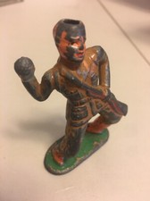 Vintage Barclay Manoil Toy Dimestore Soldier Throwing A Grenade 50 Paint