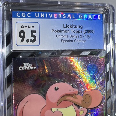 🔥CGC 9.5🔥 Lickitung Spectra #108 Pokemon 2000 Topps Chrome | eBay