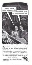 1939 Bell Telephone System Overseas Foreign Countries America Vintage Print Ad