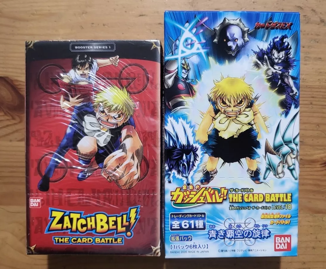 ZATCH BELL THE CARD BATTLE COLLECTIBLE CARD GAME 2 BOX LOT 27 PACKS