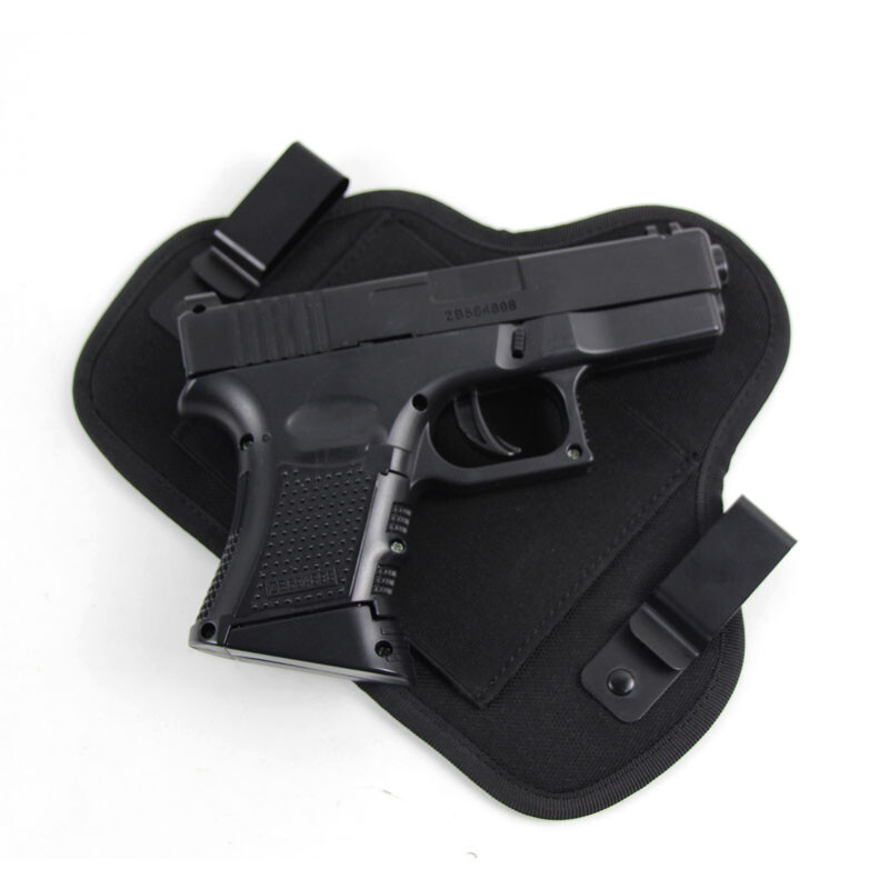 Tactical Dual Clip Soft Pancake Pistol Holster Concealed Carry IWB Gun Holster