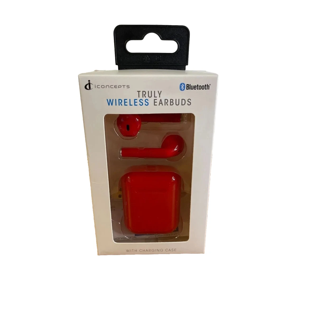 NEW Vivitar Truly Wireless Earbuds Red w Wireless Charger Case