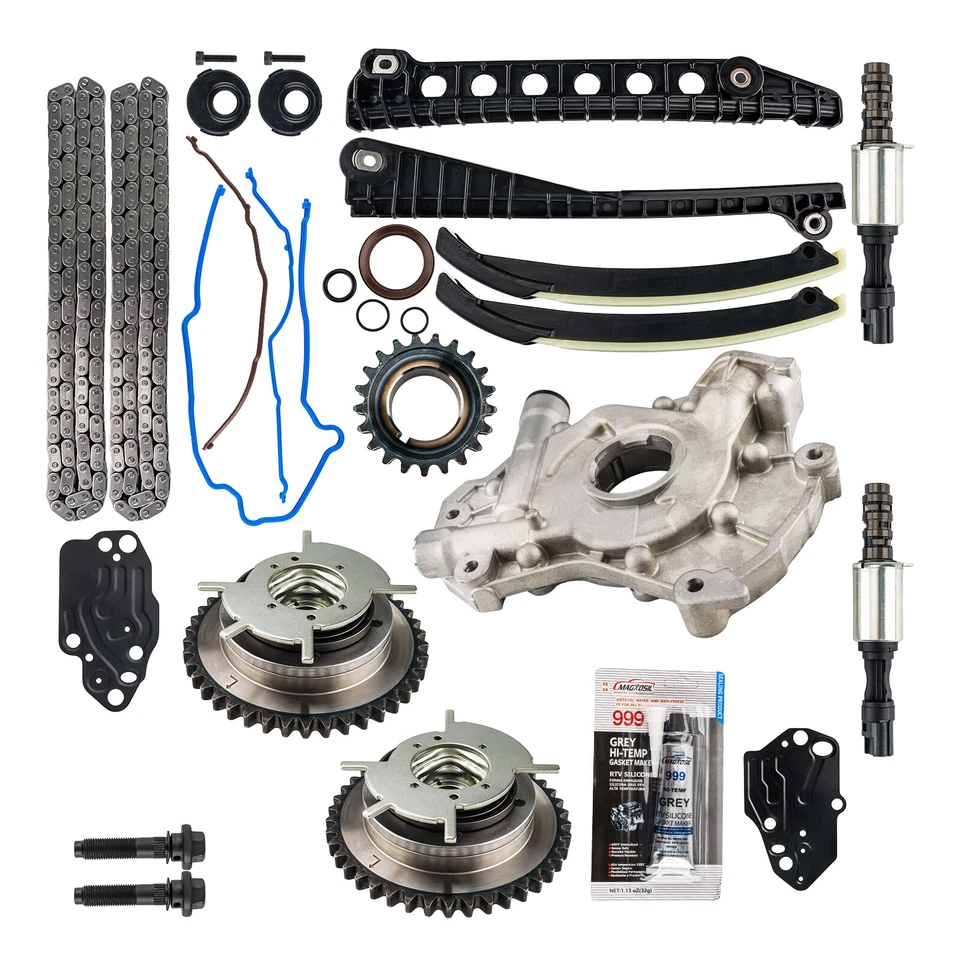 Para 2005-14 Lincoln Navigator 5.4L kit de corrente de distribuição bomba de óleo selenóide cam phaser - Imagem 2 de 4