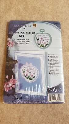 Kit FIND JOY in SIMPLE THINGS Counted Cross Stitch NEW BERLIN SEALED Vintage