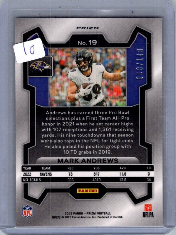 2023 Panini Prizm #19 Mark Andrews Red Wave #/149 | eBay