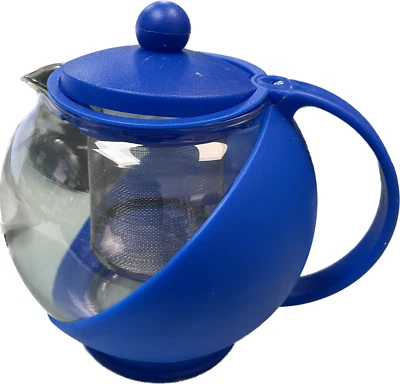 LW Half Moon Glass Teapot With Removable Infuser, 25 Fl Ounces FTP750