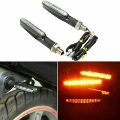 2X LED Motorrad Blinker Laufblinker Lauflicht Laufeffekt Quad ATV Uninversal 12V - Bild 1 von 4