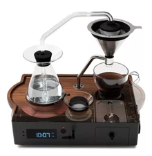 "NEW" Barisieur Joy Resolve Design Coffee Alarm Maker Clock Timer Black Stylish 