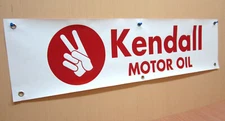 KENDALL MOTOR OIL BANNER SERVICE AUTO GARAGE