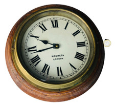 Wall Clock Magneta London Wood Circle Not Working ra