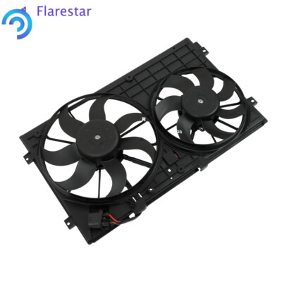 Front A/C Radiator Cooling Fan For Volkswagen Jetta Beetle Passat 2.0 2.5L
