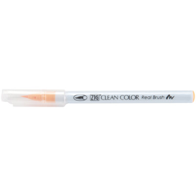 Kuretake ZIG Clean Color Real Brush Marker-Fluorescent Orange, RB6000AT-002