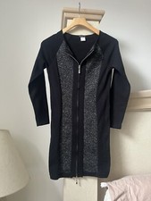 Venus Black And Silver Full Zipper Dress. Size Small. Perfect Day Or Night!
