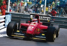Jean Alesi "Ferrari" autograph signed 20x30 cm picture
