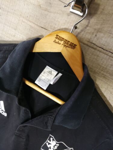 Adidas schwarz Medium Fußball Vintage Herren Poloshirt SRA - Bild 3 von 6