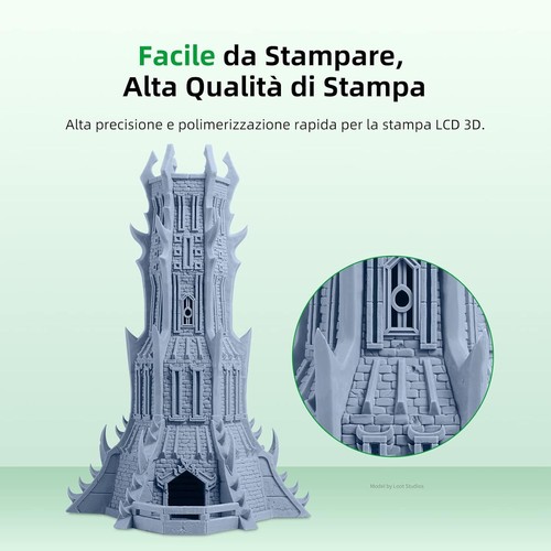 5/10KG ANYCUBIC Stampante 3D UV Resina 405nm ABS-Like Water Washable Ultra Resin - Zdjęcie 26 z 33
