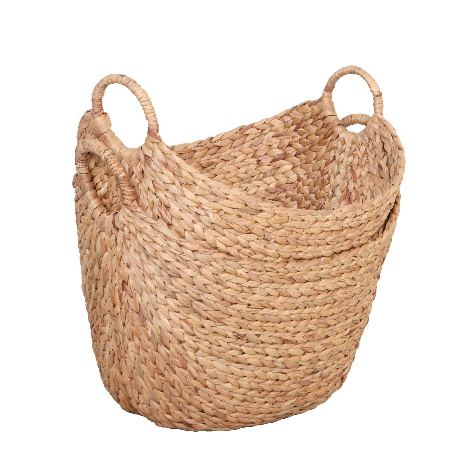 Better Homes & Gardens Large Natural Water Hyacinth Boat Basket eBay