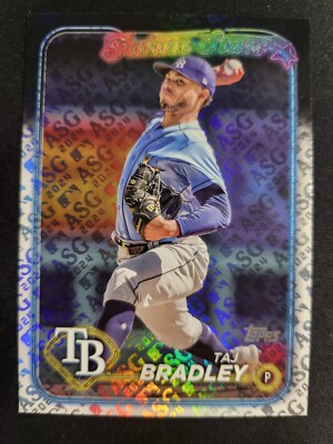 Taj Bradley All-Star Game Logo Variation HOLO Foil 2024 Topps ASG SP Rays