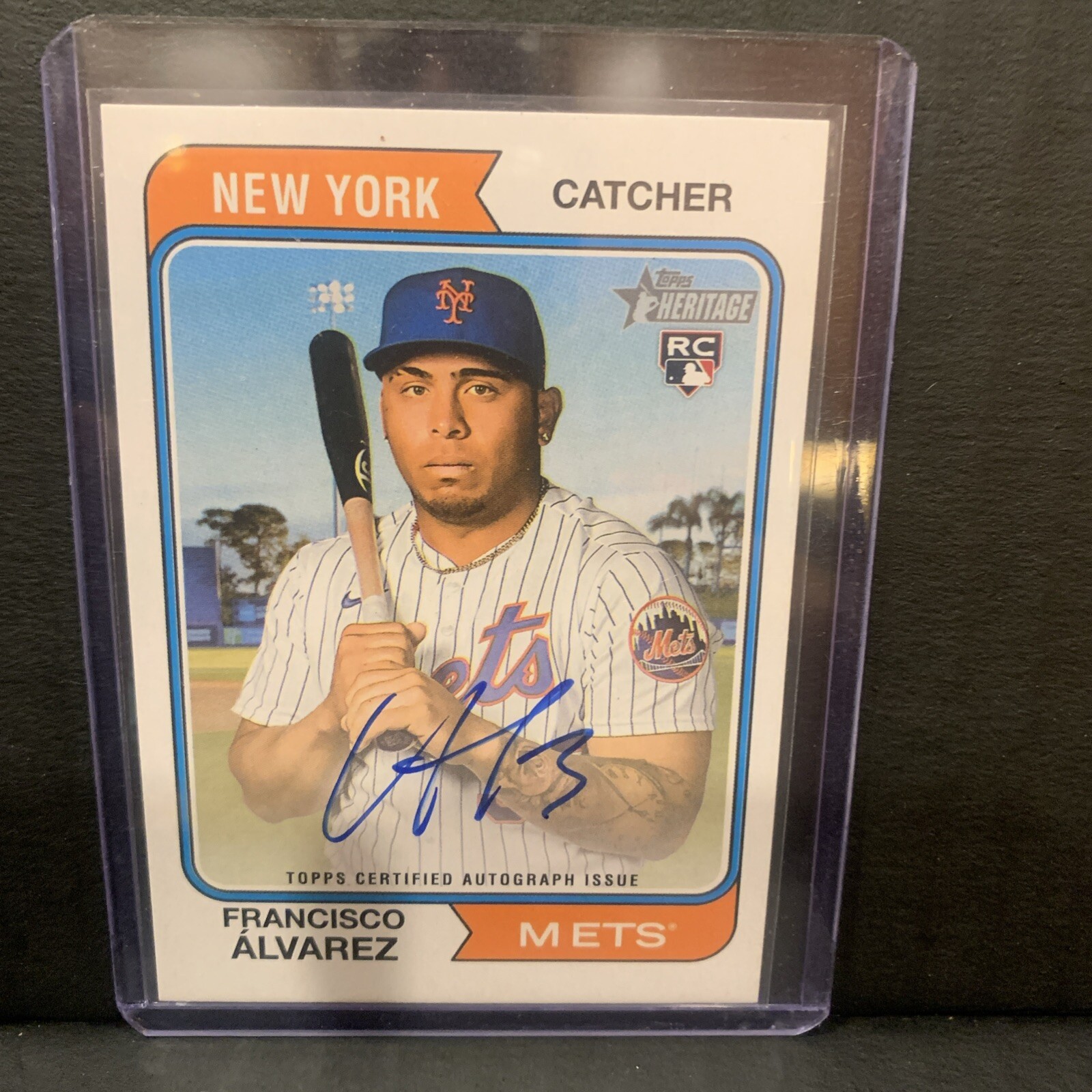2023 Topps Heritage - Real One Autographs #ROA-FA Francisco Alvarez (AU, RC)