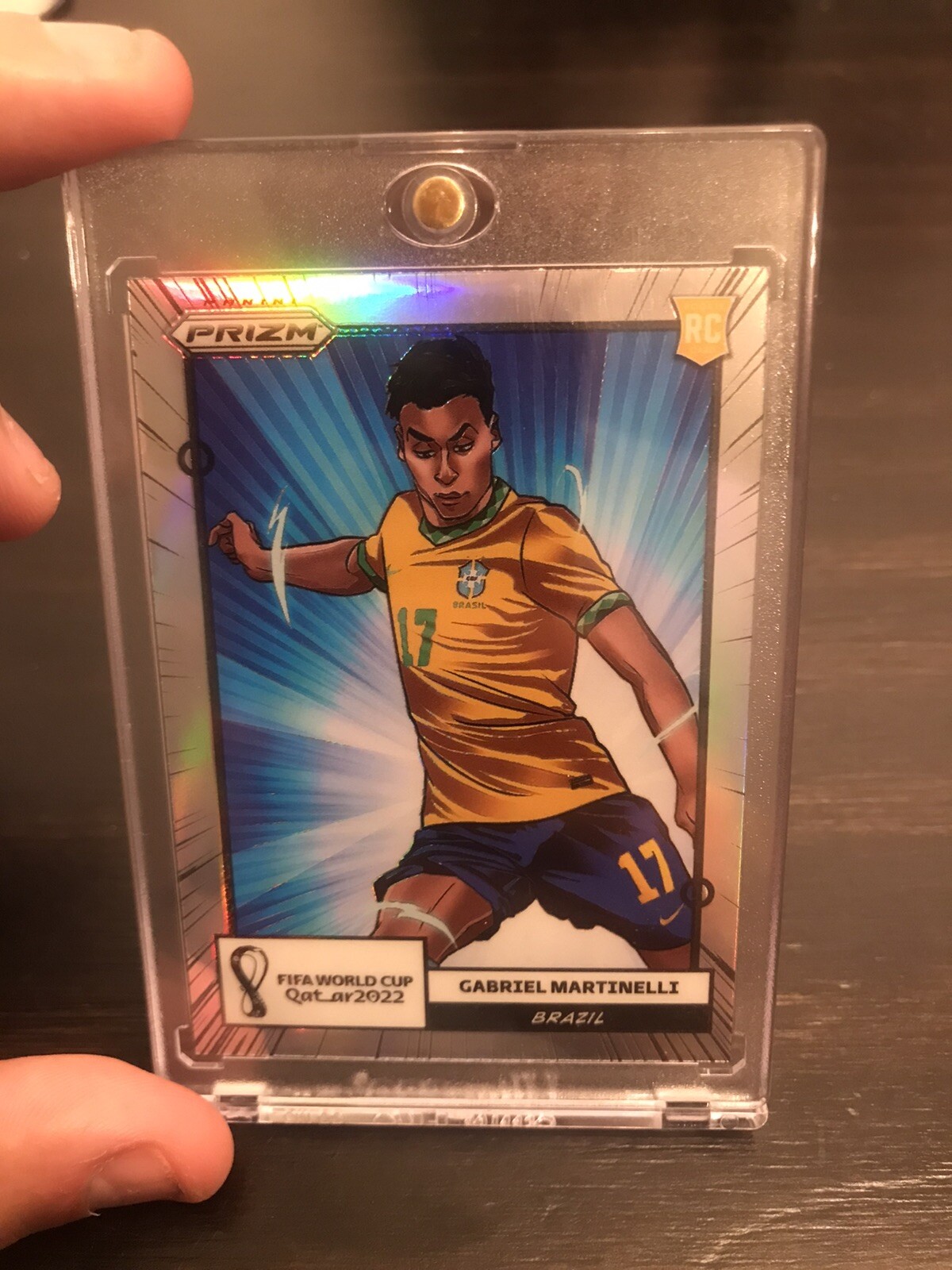Gabriel Martinelli 2022 Panini Prizm World Cup Manga Rookie RC Brazil SP Arsenal